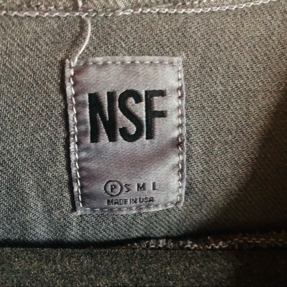 NSF Charcoal Gray Cotton Kimono style Top. - Picture 2 of 8